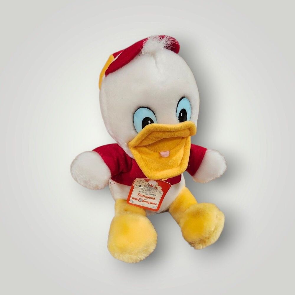 Vintage Disneyland Donald's Nephew 8" Plush Duck Tales NWT Rare